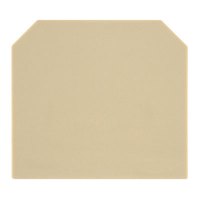 End plate (terminals), 75 mm x 2 mm, beige