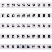 DEKAFIX TERMINAL MARKER, 5X6MM, 61-70 HORZ