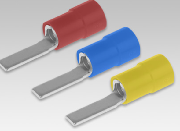 CRIMPTECH PRE-INS TERMINAL, SGRIP BLADE, YELLOW, 2.8MM