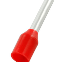 CRIMPTECH CORD END TERMINAL, 1.5MM, X 8MM, RED