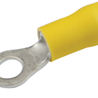 CRIMPTECH PRE-INS TERMINAL, RING, YELLOW, M5