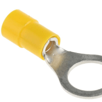 CRIMPTECH PRE-INS TERMINAL, RING, YELLOW, M10