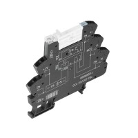 Relay module, 24…230 V UC ±10 %, Green LED, Rectifier, 1 CO contact (AgNi) , 250 V AC, 6 A, Tension-clamp connection