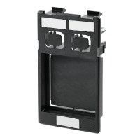 Insert plate for component housing, Built-in, Insert plate, shielded, 1x Power, 2x Data