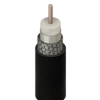 COAX RG6 SDI 75 OHM BLACK 18AWG, SOLID BC