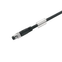 Sensor-actuator Cable (assembled), One end without connector, M8, Number of poles: 3, Cable length: 2 m, pin, straight