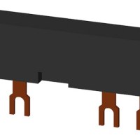 BUSBAR MODULAR SPACING, 63MM 3-PHASE, 2 SWITCHES