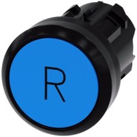 PUSHBUTTON, 22MM PLASTIC, BLUE, " R "