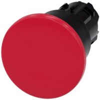 PUSHBUTTON, 22MM PLASTIC, MUSHROOM 40MM, RED