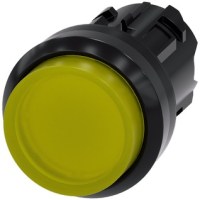 PUSHBUTTON, 22MM PLASTIC, ILLUM., YELLOW