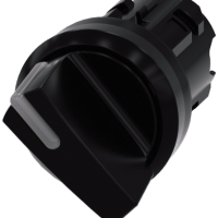 SELECTOR SWITCH, 22MM PLASTIC ROUND BLACK
