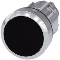 PUSHBUTTON, 22MM METAL, BLACK