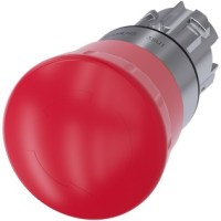 PUSHBUTTON, 22MM METAL, EMERG.STOP, MUSHROOM 40MM, RED
