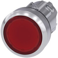 PUSHBUTTON, 22MM METAL, ILLUM., RED