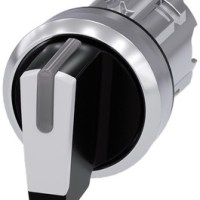 SELECTOR SWITCH, 22MM METAL, ILLUM., WHITE, I-O-II