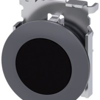 PUSHBUTTON, 30MM, METAL, MATTE BLACK