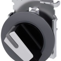 SELECTOR SWITCH, 30MM, METAL, ILLUM., MATTE WHITE, O-I