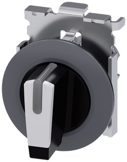 SELECTOR SWITCH, 30MM, METAL, ILLUM., MATTE WHITE, I-O-II