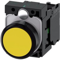 PUSHBUTTON, 22MM PLASTIC, YELLOW