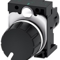 POTENTIOMETER, 22MM BLACK 1K OHM