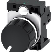 POTENTIOMETER, 22MM BLACK 10K OHM