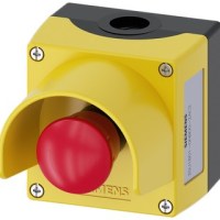 PUSHBUTTON ENCLOSURE, 22MM PLASTIC, 1 HOLE, YELLOW