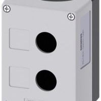 ENCLOSURE, PLASTIC, GRAY 22MM PUSHBUTTON, 2 HOLE