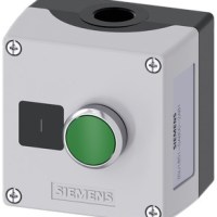 PUSHBUTTON ENCLOSURE, 22MM METAL, 1 HOLE, GRAY