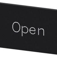 LABEL, 12.5X27MM, ADHESIVE, BLACK/WHITE, OPEN