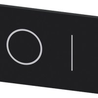 LABEL, 12.5X27MM, ADHESIVE, BLACK/WHITE, SYMBOL: O