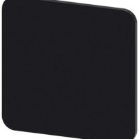 LABEL, 22X22MM, ADHESIVE, BLACK/WHITE, BLANK