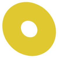 BACKING PLATE, EMERG. STOP, YELLOW