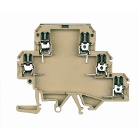 End and partition plate for terminals, End plate, 61 mm x 1.5 mm, beige