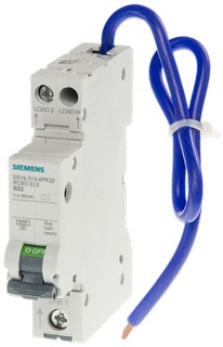 RCBO, 6 KA, 6A, TYPE A PIGTAL 300MM, 240VAC