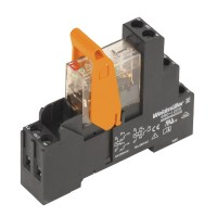 Relay module, 230 V AC, red LED, 2 CO contact (AgNi 90/10) , 250 V AC, 8 A, Screw connection