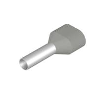 TWIN WIRE END FERRULE, H4,0/22D ZH GR