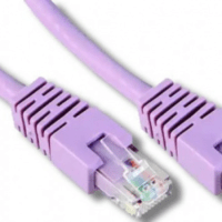 CAT6A PATCH LEAD, PURPLE 2M EIP 10GBPS RJ45-RJ45 4P26