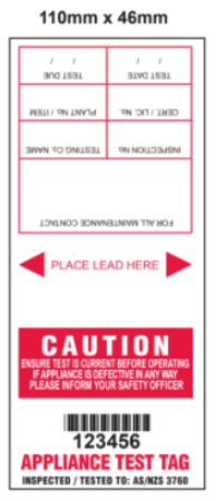 TEST TAG, CSL, RED, JAN-MARCH, 100/PK – CSL Connect