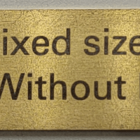 BRASS PLATE, 70X20X2MM, CUSTOM ENGRAVED