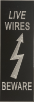 BLACK ANODISED ALUM TEMPLATE, 225X75 (J077960-1) C/W 4 SLOTS
