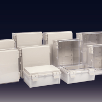 ENCLOSURE, Q SERIES ABS CLEAR LID, 200X300X140