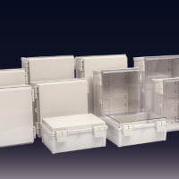 ENCLOSURE, Q SERIES ABS CLEAR LID, 300X300X160