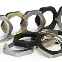 LOCKNUT, NICKLE PLATED,16MM