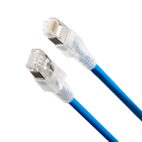 PATCH LEAD SHIELDED, BLUE 3M 10GX, T568A/B, LSNH, 26AWG