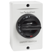 ISOLATOR SW, ALU, 3P BLACK HANDLE, 16A