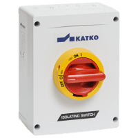 ISOLATOR SW, ALU, 3P, 3H EMC 80A, YELLOW/RED HANDLE