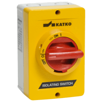 ISOLATOR SW, ALU, 4P YELLWO/RED HANDLE, 16A