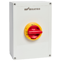 ISOLATOR SW, EMC, PC, 3P RED YELLOW HANDLE, 125A