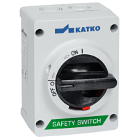 ISOLATOR SW, PC, 3P BLACK HANDLE, 16A