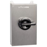 ISOLATOR SW, S/S 316, 3P S/S HANDLE, 125A YELLOW/RED